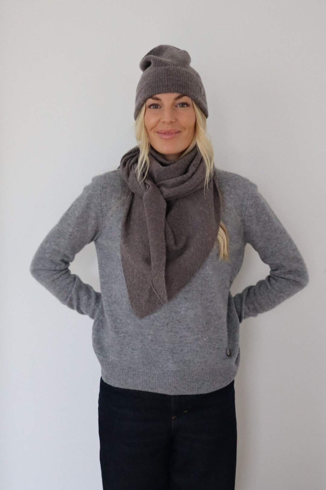 Triangle Cashmere halstørklæde - Mole